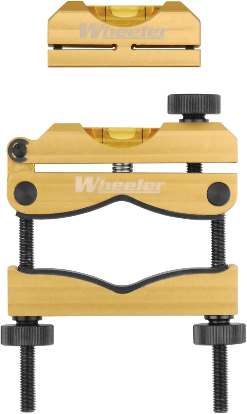 Wheeler Engineering Professional Reticle Leveling System with Heavy-Duty Construction, Universal Design and Storage Case for Gunsmithing and Maintenance, Bronze/Black - Image 1